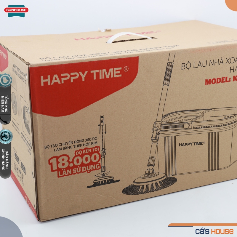 Bộ lau nhà vắt ly tâm Happytime KH-CL330S